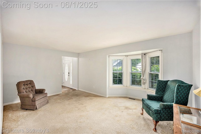 7674 Woodside Pl, Waterford, MI 48327 - sitting room with carpet flooring and baseboards