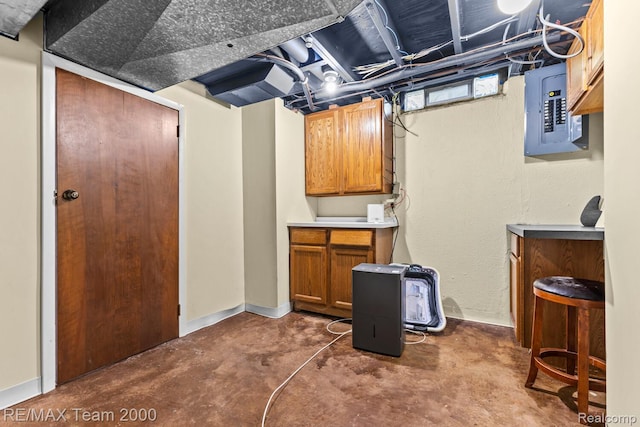 7485 Pointe Dr, Canton, MI 48187 - basement with electric panel