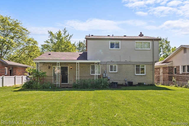 7485 Pointe Dr, Canton, MI 48187 - rear view of house with brick siding