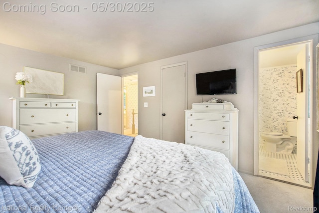 44947 Partridge Dr, Plymouth, MI 48170 - bedroom featuring carpet floors and ensuite bath