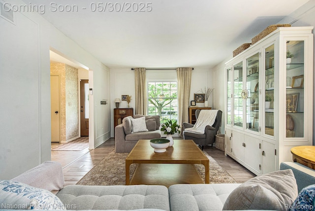 44947 Partridge Dr, Plymouth, MI 48170 - living room featuring light wood-type flooring