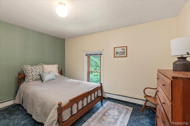 91 Dennison St, Oxford, MI 48371 - bedroom featuring carpet flooring and a baseboard radiator