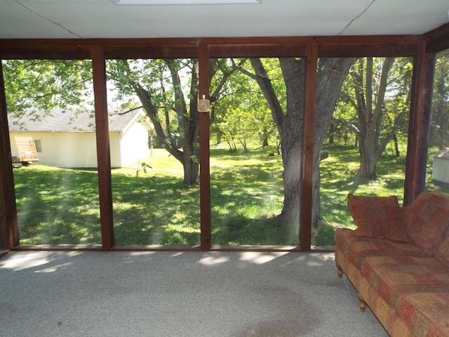 407 Doty St, Leslie, MI 49251 - sunroom / solarium with carpet and plenty of natural light