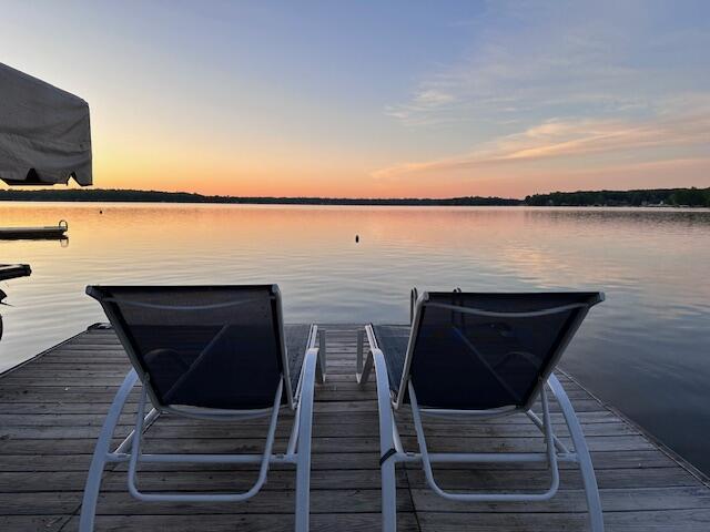 9393 Fraulin Dr, Richland, MI 49083 - dock area with a water view