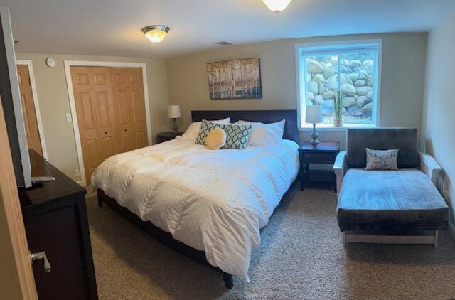 9393 Fraulin Dr, Richland, MI 49083 - carpeted bedroom with a closet