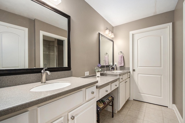 933 Bridge Crest Dr SE, Ada, MI 49301 - full bathroom with vanity and tile patterned flooring