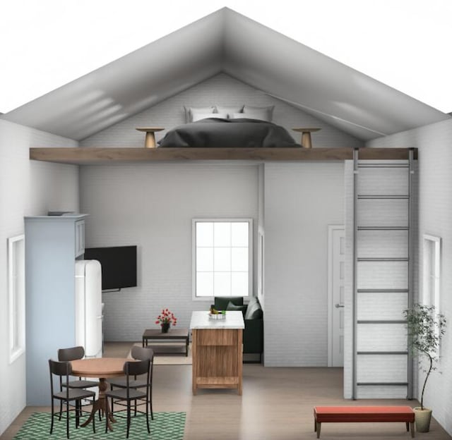 1000 Garfield Ave NW, Grand Rapids, MI 49504 - office featuring vaulted ceiling and wood finished floors