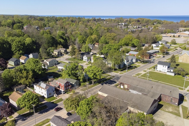 513 1st St, Manistee, MI 49660 - aerial perspective of suburban area
