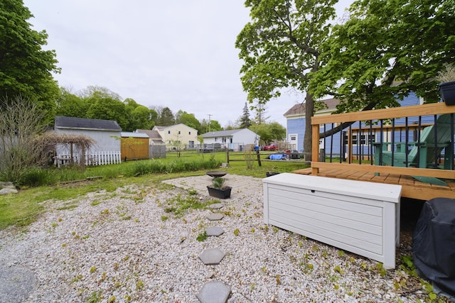 513 1st St, Manistee, MI 49660 - view of yard