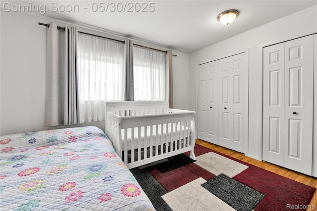 11030 Olive St, Warren, MI 48093 - bedroom with multiple closets and wood finished floors