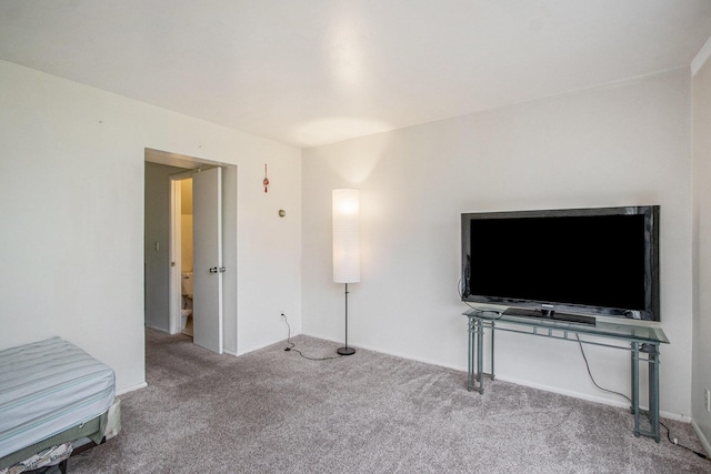 3407 Kenbrooke Ct, Kalamazoo, MI 49006 - unfurnished living room with carpet flooring and baseboards