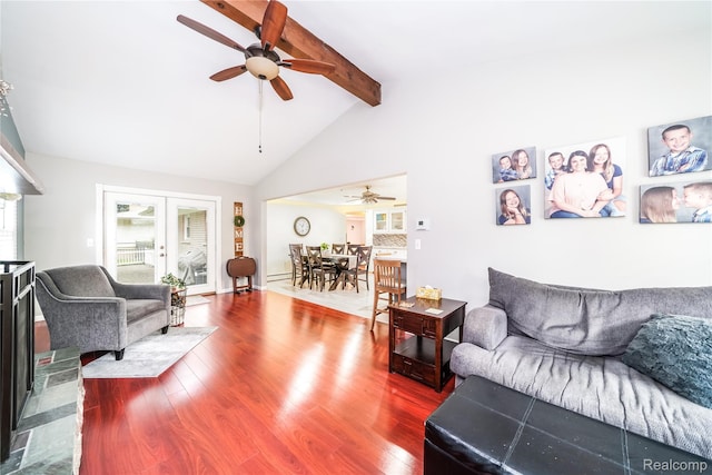 11523 Jenny Dr, Warren, MI 48093 - living room featuring a ceiling fan and wood finished floors