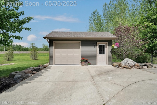 5257 Brookshire Dr, Almont, MI 48003 - detached garage with driveway