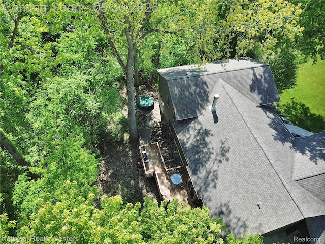5257 Brookshire Dr, Almont, MI 48003 - view from above of property with a forest