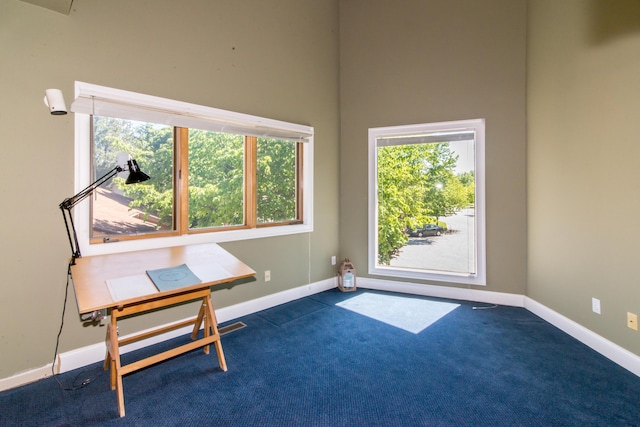 3007 Cedarbrook Rd, Ann Arbor, MI 48105 - unfurnished office featuring carpet flooring and baseboards