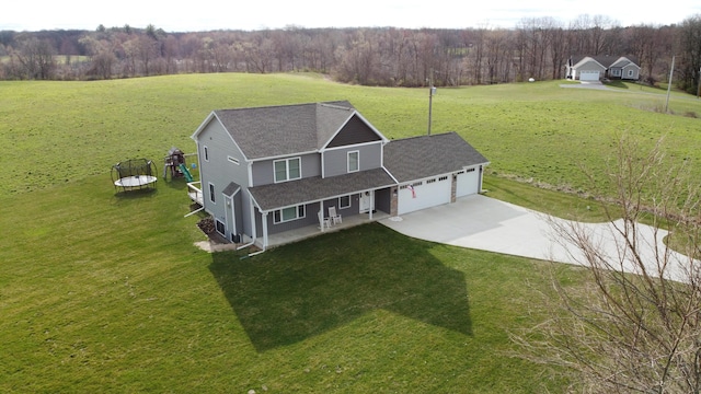 10141 S 33rd St, Vicksburg, MI 49097 - view of subject property featuring a heavily wooded area