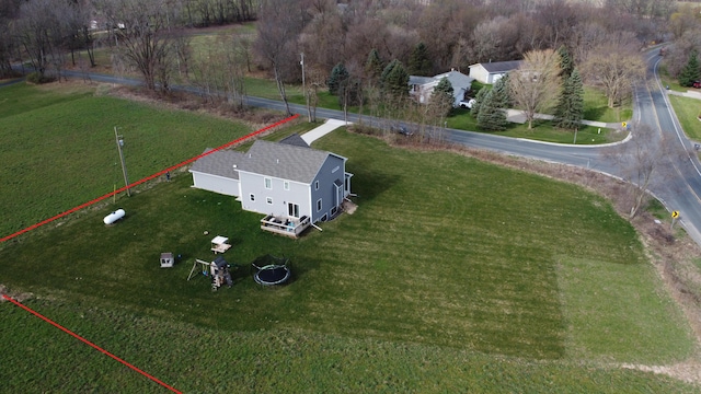 10141 S 33rd St, Vicksburg, MI 49097 - view from above of property featuring property parcel outlined