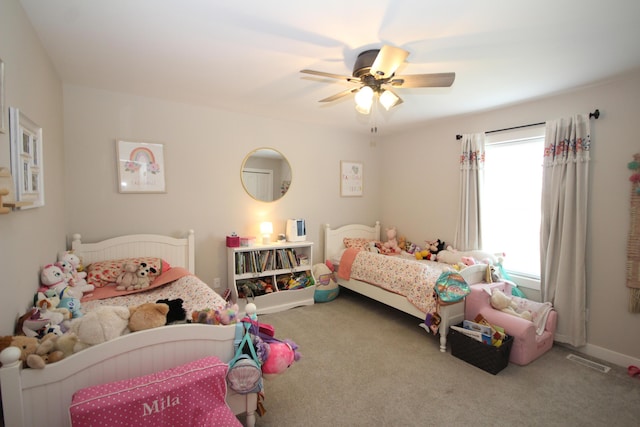 10141 S 33rd St, Vicksburg, MI 49097 - carpeted bedroom with ceiling fan