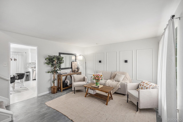 34354 Crosley St, Clinton Township, MI 48035 - living room with light wood finished floors and baseboards