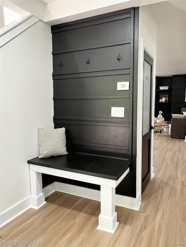 3461 Sheridan St, Detroit, MI 48214 - mudroom featuring light wood-style floors and baseboards