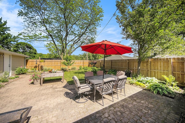 1537 Marian Ave, Ann Arbor, MI 48103 - fenced backyard featuring a patio area and outdoor dining space