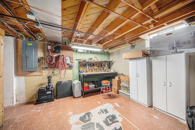 1537 Marian Ave, Ann Arbor, MI 48103 - unfinished below grade area featuring electric panel