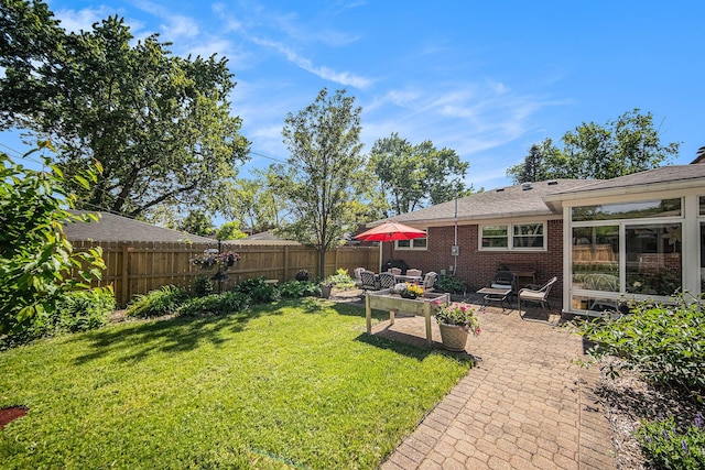 1537 Marian Ave, Ann Arbor, MI 48103 - view of yard featuring a patio and outdoor lounge area