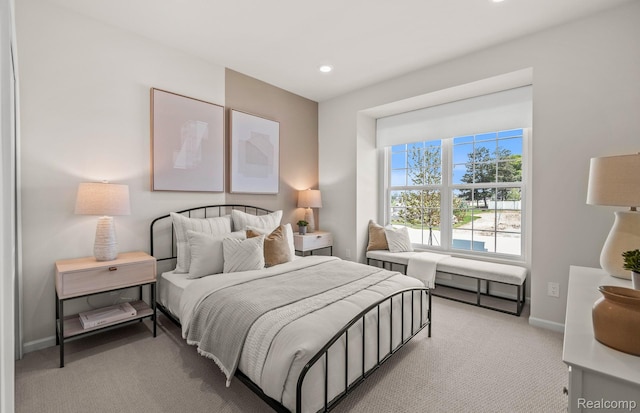42792 Arbor Dr, Clinton Township, MI 48038 - bedroom featuring carpet, baseboards, and recessed lighting