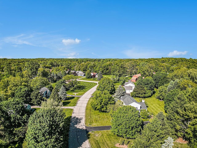 1336 Coventry Square Dr, Ann Arbor, MI 48103 - drone / aerial view of a heavily wooded area