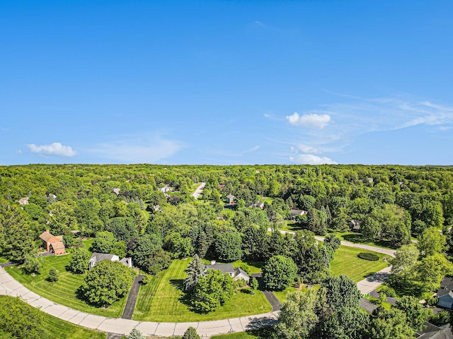 1336 Coventry Square Dr, Ann Arbor, MI 48103 - drone / aerial view of a heavily wooded area