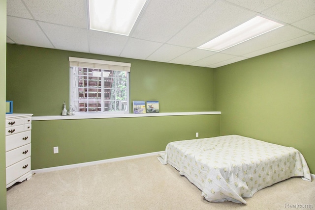 5886 Augusta Ln, Grand Blanc, MI 48439 - carpeted bedroom with baseboards and a paneled ceiling
