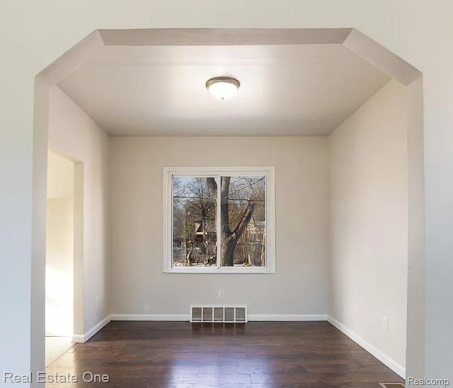 15827 Tracey St, Detroit, MI 48227 - empty room with wood finished floors and baseboards