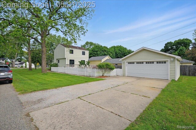 3004 Lansdowne Rd, Waterford, MI 48329 - view of home's exterior featuring a detached garage
