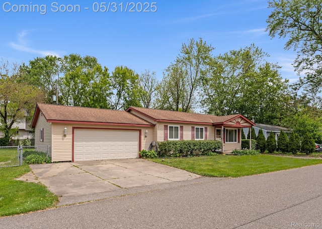 9220 Garden Ter, Commerce Twp, MI 48382 - view of front of property with an attached garage and concrete driveway