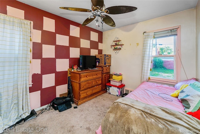 540 Champaign Rd, Lincoln Park, MI 48146 - bedroom featuring light colored carpet
