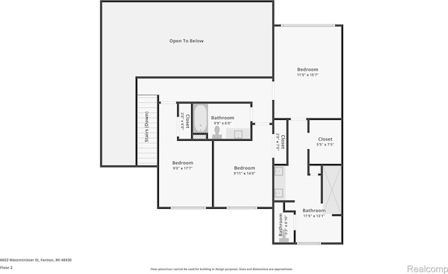 6652 Westminister St, Fenton, MI 48430 - floor plan / room layout