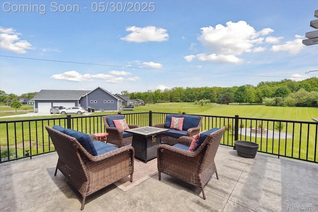 4925 Toratola Ln, Howell, MI 48843 - view of patio with an outdoor living space