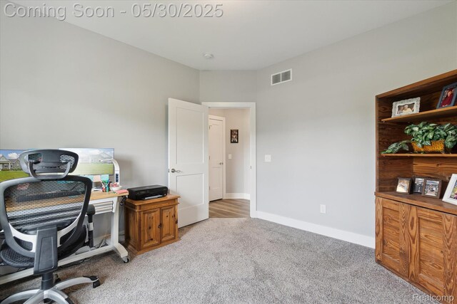 4925 Toratola Ln, Howell, MI 48843 - office area with light colored carpet and baseboards