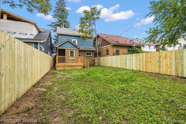 16514 Wildemere St, Detroit, MI 48221 - view of yard featuring a wooden deck