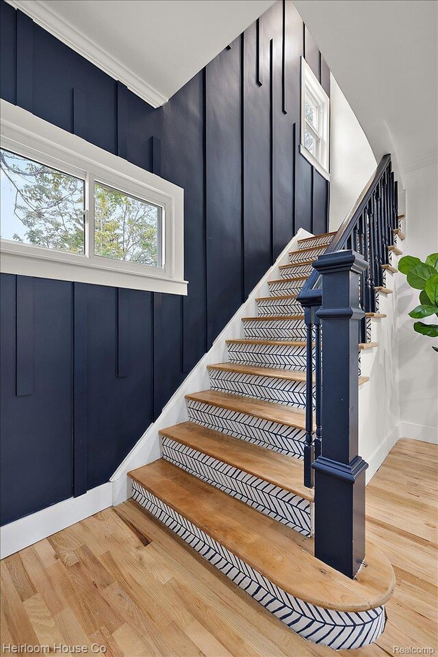 16514 Wildemere St, Detroit, MI 48221 - staircase with wood finished floors