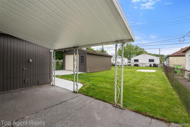 26041 Belanger St, Rochester, MI 48066 - view of yard with an outbuilding