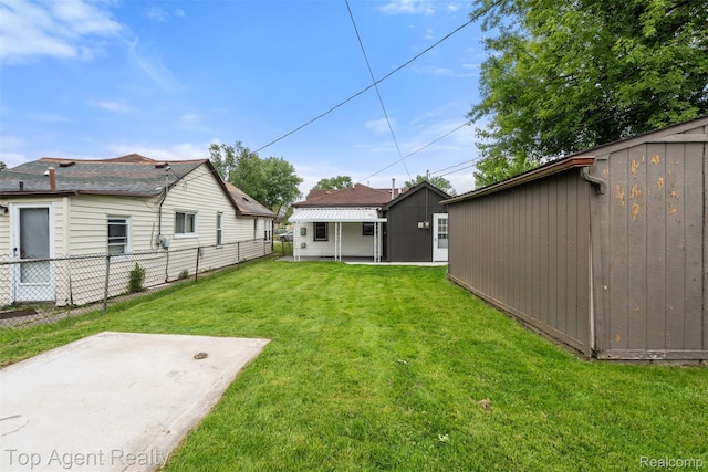 26041 Belanger St, Rochester, MI 48066 - view of yard with a patio and an outbuilding