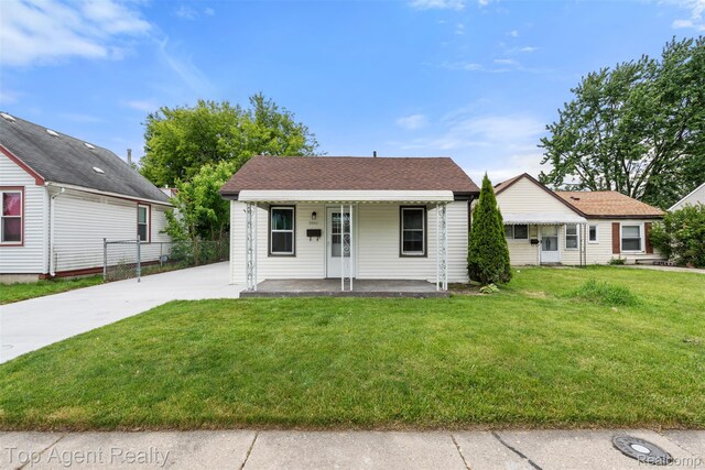 26041 Belanger St, Rochester, MI 48066 - view of front of property with covered porch and concrete driveway