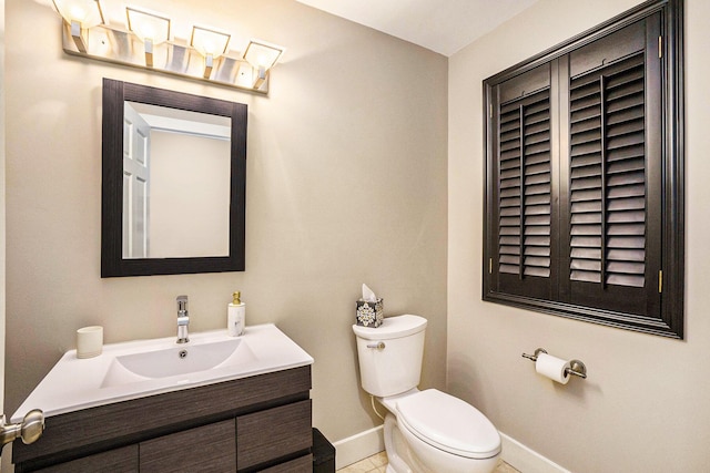2032 Dean Dr, Washington, MI 48094 - half bath featuring vanity and tile patterned floors