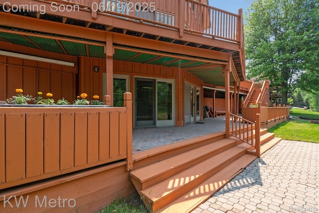 4333 Running Deer Trl, Pigeon, MI 48755 - deck with a patio area and stairs