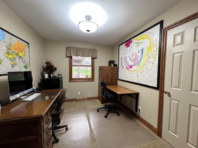 3817 Butterworth St SW, Grand Rapids, MI 49534 - office area featuring baseboards