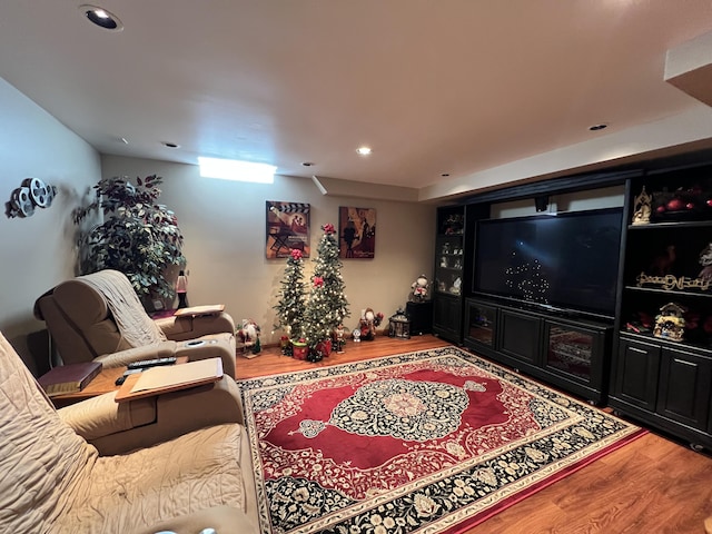 3817 Butterworth St SW, Grand Rapids, MI 49534 - living area with wood finished floors and recessed lighting