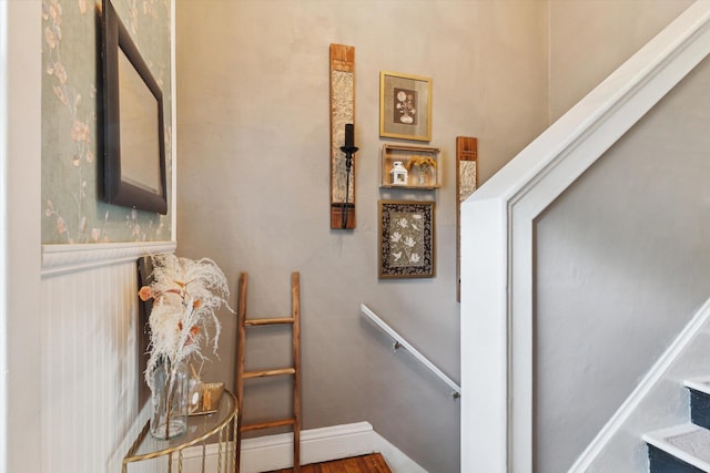 700 S Washington, Mount Pleasant, MI 48858 - stairs with wood finished floors
