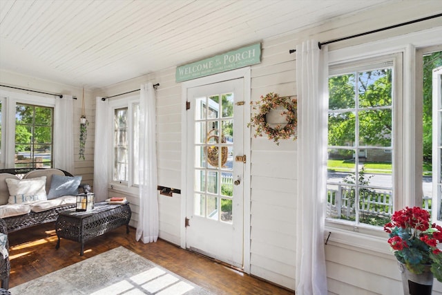 700 S Washington, Mount Pleasant, MI 48858 - sunroom featuring french doors, plenty of natural light, and hardwood / wood-style floors