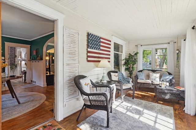 700 S Washington, Mount Pleasant, MI 48858 - sunroom / solarium featuring arched walkways and french doors